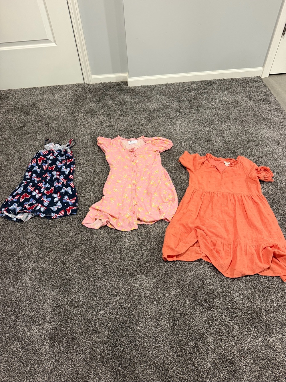 Girl’s size Medium (7/8) Dresses and a Romper Old Navy Cat & Jack TCP